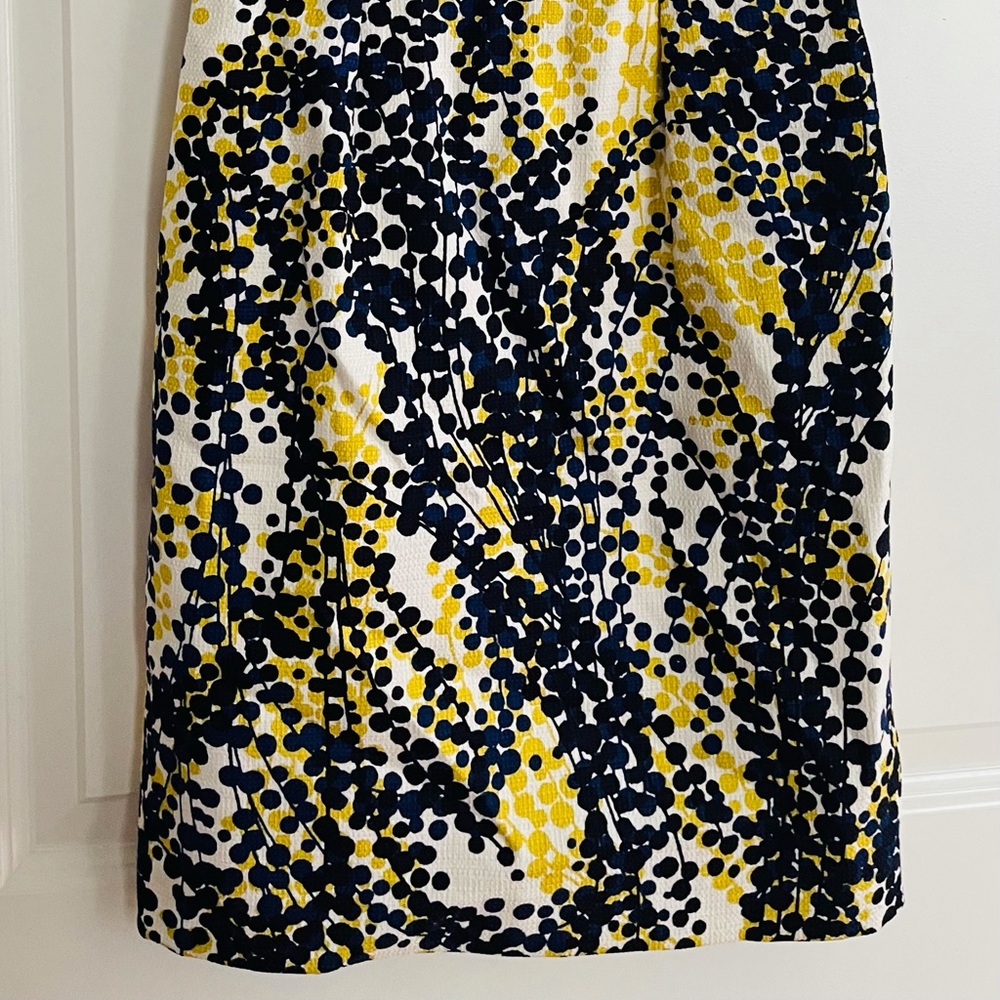 Boden Sleeveless Dress in Navy and Yellow - Picture 2 of 10